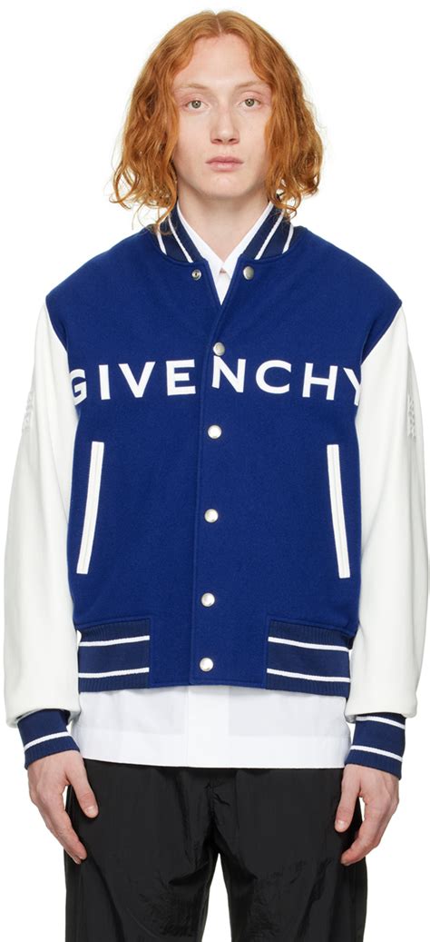 givenchy baumwolle collar blue|givenchy jacket.